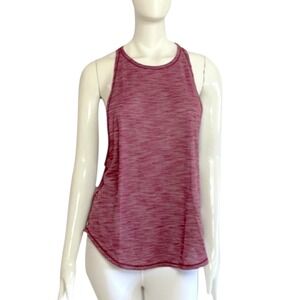Lululemon Sweat‎ Date Tank Top Racerback Athletic Heathered Burgundy Size 6